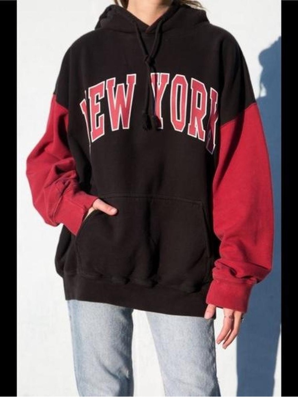 Brandy Melville Black & Red "New York" Hoodie